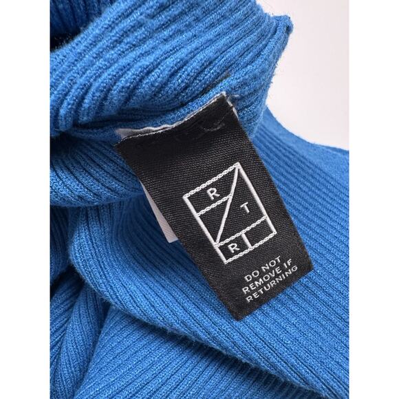 TOCCIN x RTR Knit Midi Dress Women’s XL Rib Knit Tie Waist Side Slit - Picture 12 of 15